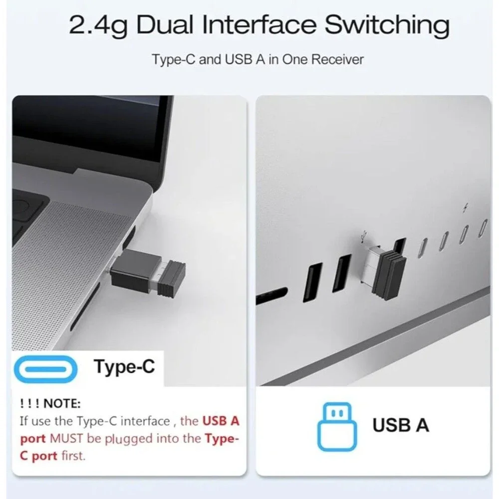 Wireless Keyboard for Mac Gray Forged Metal Frame 2.4G Dual Bluetooth Ultra Thin